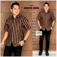 Kemeja Batik Pria Lengan Pendek Baju Batik Pria modern Baju Batik motif Lawasan Kemeja Batik size St