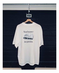 NPAS - Need Money For Passion t-shirt เสื้อยืดคอกลมสีขาว
