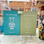 （旺角家樂坊17樓門市現貨） Medicom Toy Be@rbrick Bearbrick 睡衣熊 GELATO PIQUE × BE@RBRICK 400％ MINT + BEIGE