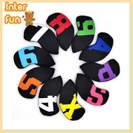 [InterfunS] High-end golf iron head cover Iron head Wedge cover 4-9 ASPX 10pcs 6 color [NEW]