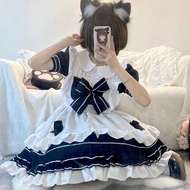 School uniforms maid outfits cos Japanese ministers black and white princess lolita dress of men and