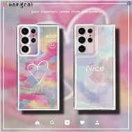 For Vivo Y15 Y15s Y15a Y97 Y95 Y91 Y90 Y81 Y71 Phone Case Gradient Love Loving Heart Smiling Face Smile Good Luck Lucky Cute Transparent Soft Silicone Casing Cases Case Cover