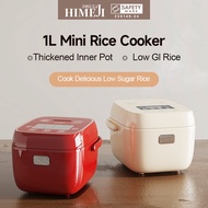 HIMEJI 1L Low GI Rice Cooker with Thickened Innner Pot Low Carbs Reduce 30% of Starch | Multifunctio