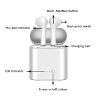 i7s TWS Mini Wireless Bluetooth Earphone Stereo Earbud Headset With Charging