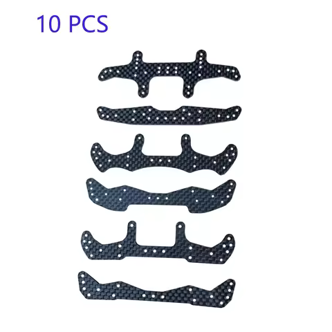 10PCS 1.5mm Carbon Fiber No Typing Leading Rear Plate Front plate Parts for RC MINI 4WD For Tamiya C
