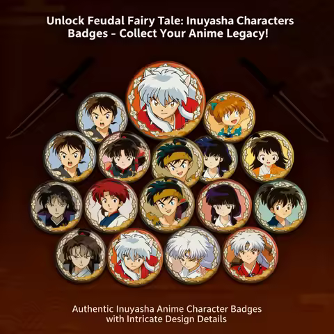 Inuyasha Anime Badge Pin B Anime Merchandise Kagome Sesshomaru Keychain Wall Art Poster Cosplay Acce