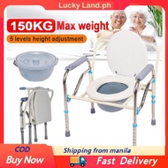 Heavy Duty Commode Stainless Foldable and Portable with Chamber Pot Arinola with chair Arinola wit