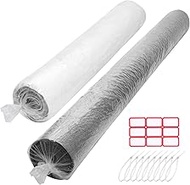 HFKPJRT 2 Pcs Rug Storage Bag, Jumbo Plastic Rug Bags for Storage Carpet Up to 9 x 12 and 6 x 9 Feet