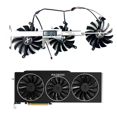 NEW Cooling Fan 95MM 85MM 4PIN CF1010U12S CF9015U12D CF1015U12D For XFX Speedster QICK MERC 319 AMD 