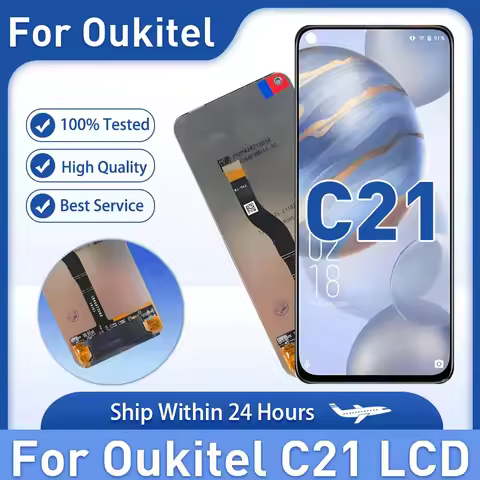 High Quality 6.4'' LCD Display Touch Screen Digitizer For Oukitel C21 - Mobile Phone Replacement Rep