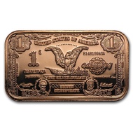 U.S. $1 Eagle | 1 oz AVDP .999 Fine Cu Copper Bar (Made in United States) 1oz
