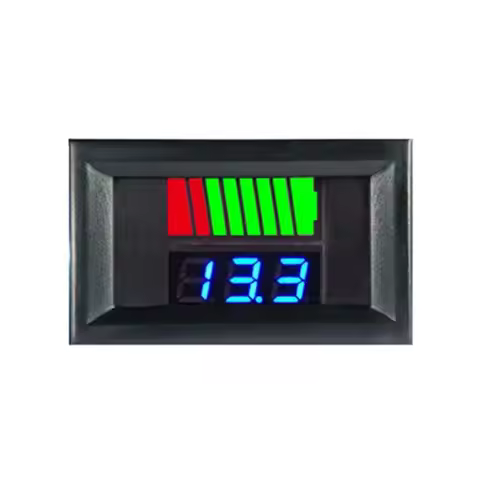 Car Battery Charge Level Indicator 12V 24V 36V 48V 60V 72V Lithium Battery Capacity Meter Tester Dis