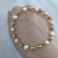 10k Gold Filled Freshwater Pearl Bracelet