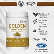ORGANIC FIELDS Organic Golden Flaxseed Powder (250g) | Omega-3s | Fiber