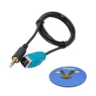 HQRP AUX Input Cable, Audio AUX Input Cable to Mini-Jack 3.5 мм Adapter for Alpine iDA-X100 / iDA-X2