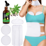 5 in 1 Castor Oil Pack for Liver, Caster Oil Pack Wrap for Waist and Thyroid Neck, Castor Oil Organi