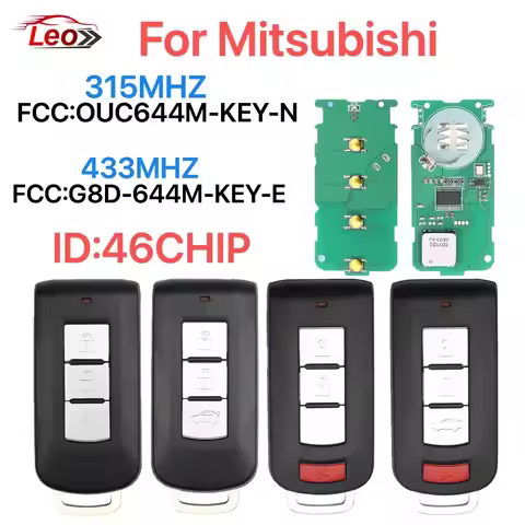 Leo Car Remote Smart Key For MITSUBISHI ASX Outlander Sport Pajero Shogun Montero Lancer RVR 315/433