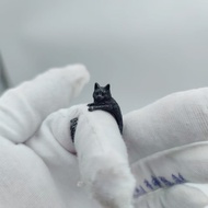 Unique Alloy Black Cat Rings for Women