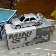 MINIGT 1/64 Benz 190E #852 Silver Alloy Diecast Car Model Toy Birthday Gift