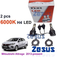 2 Pcs x LED Zesus Lampu Zen 4 Bosch Osram Headlamp Bulb 4300K 6000K H4 12v - Mitsubshi Attrage 2013-