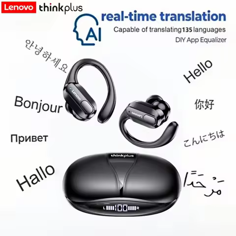[AI Translator Earbuds]Lenovo thinkplus Earphone XT80 Wireless Bluetooth Sport Noise Reduction Earbu