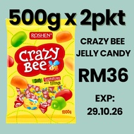 ROSHEN Candy Crazy Bee Jelly Candy Gummy Halal Gula Gula Viral Gula Gula Borong Gummy Candy Honey Je