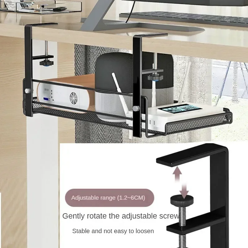 Under Desk Cable Management Tray, No Drill Steel Desk Cable Organizers, Wire Management Tray Cable M