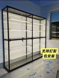 訂製玻璃展示櫃 手辦櫃 模型玩具防塵櫃 #鋼化玻璃 包安裝
