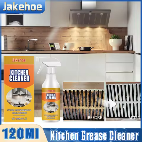 120ml Heavy Duty Grease Cleaner Kitchen Powerful Grease Remover Grease Stain Remover Grill Cleaner O