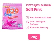 (ECER) B29 Detergent Bubuk 20gr Sachet Renteng Soft Pink / B29 Cream PASS Sabun Colek Kuning Sachet