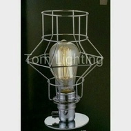 809. Edison Lampshade Holder Iron Mesh Minimalist Retro Cafe Vintage