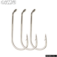 SIMULR Fly Tying Hook, Long Shank Wire Long Shank Fly Fish Hook, 2024 Nymph Blue Dun Standard Fly fi