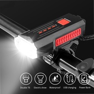 Megasale!! Bike Lights, Rechargeable USB Bike Light, 3 Modes Super Bright Bike Light With Horn, Waterproof Bike Front