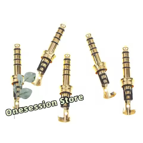 4.4mm 5 Pole Pentaconn Audio Plug M75x05 Threaded Connector Cable Pin for Quality Custom Assembly