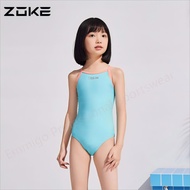 ZOKE Girl Competitive Swimsuit Professional Triangle Digital Printing Training Swimwear One Piece Ba
