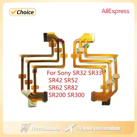 NEW LCD Flex Cable For Sony DCR-SR32 SR33 SR42 SR52 SR62 SR72 SR82 SR200E SR300E CX7 FP610 FP-610 Ca