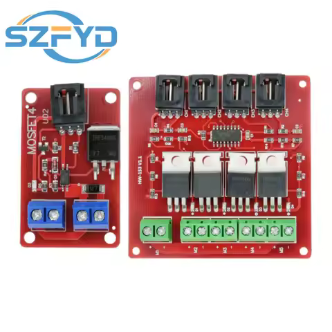 4-Channel MOSFET Switch Module – IRF540N V4.0+ with Optocoupler Isolation for Arduino, High-Power Lo