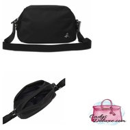 (CHAT BEFORE PURCHASE)BN AGNES B SHOULDER BAG FROM JAPAN NYLON BLACK ES30M-05