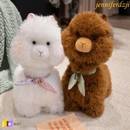 JENNIFERDZJI Alpaca Plush Toys, Chubby Face PP Cotton Plush Llama Dolls, Cute Soft Fluffy Comfortabl