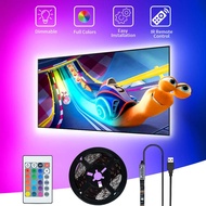 "LED TV Backlights with Remote, SHOPLED 3M RGB Strip Light for 40-60 Inch  TV, USB Power Lighting Kit with 16 Colors and
