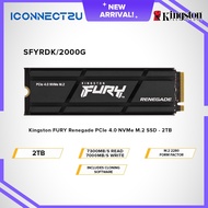 Kingston Fury Renegade PCIe Gen 4x4 M.2 2280 NVMe SSD - SFYRDK/2000G