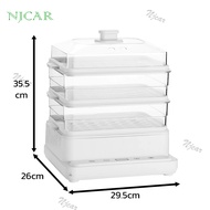 NJCAR STORE พร้อมส่งด่วน!! เครื่องนึ่งไฟฟ้า 3 ชั้นทําอาหารแบบบูรณาการ เครื่องนึ่งไฟฟ้าอเนกประสงค์  ห