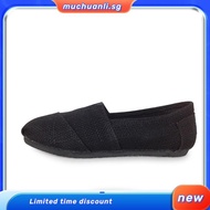 Toms Shoes Linen Shoes Stripe Color Mules Casual Women Flat Shoes