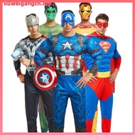 Halloween Adult Marvel Superhero Costume - Captain America, Iron Man, Superman