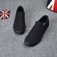 Pure All Black Men's Shoes Old Beijing Cloth Shoes Comfortable Men's Shoes Work Shoes Men's Casual S
