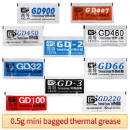 10PCS/50PCS GD Thermal Conduction Silicone Grease 0.5g Mini Bag GD66 GD460 GD900 GD007 GD-2 GD32 GD1