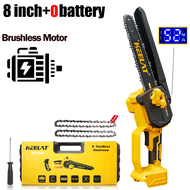 KEELAT KEC008 Mini Chainsaw 8 inch Cordless Chainsaw Pruning Cutter Wood Pruning shear Cutter Potong