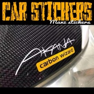 AKANA CARBON WIZARD / CAR STICKER AKANA CARBON WIZARD