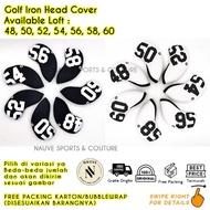 Golf Cover Iron Sand Wedge Polyester Loft Stick Cover 48 50 52 54 56 58 60 Head Protector Stick