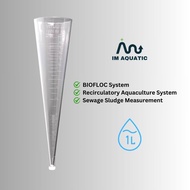 Imhoff sedimentation cone VITLAB 1000 ml Biofloc Ras System Aquaculture Aquaponic Aquarium